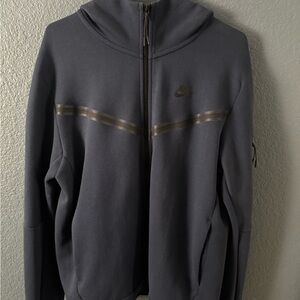 Men's Navy Blue Nike Tech Zip-Up